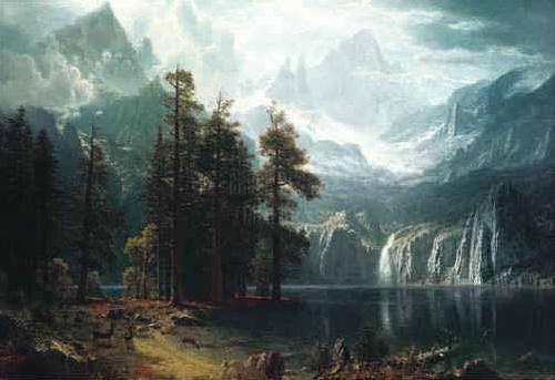 Albert Bierstadt Sierra Nevadas Sweden oil painting art